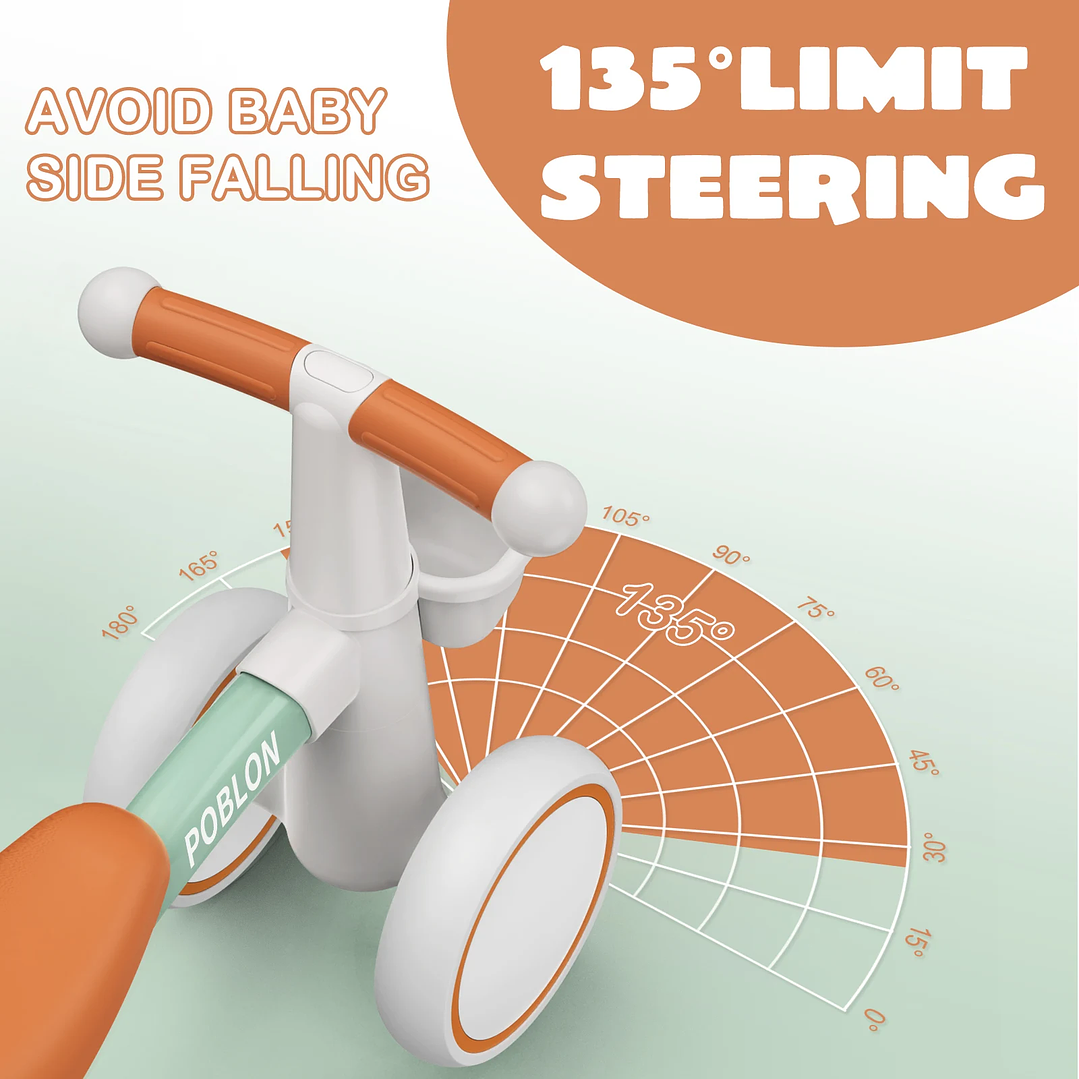 Bicicleta de Equilibrio para Bebé 4 Ruedas | Sin Pedales, 12–24 Meses, Exterior 4