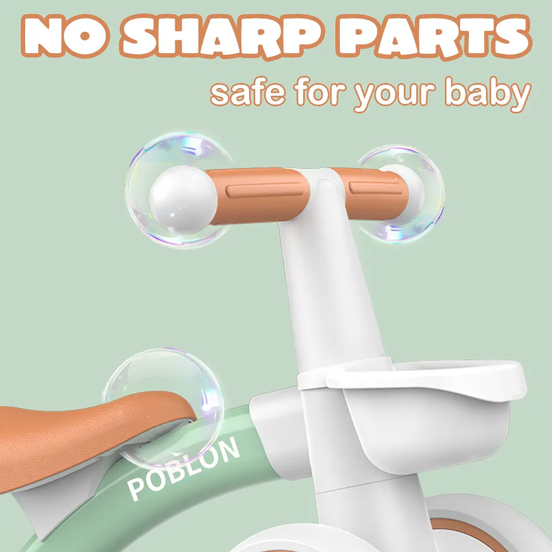 Bicicleta de Equilibrio para Bebé 4 Ruedas | Sin Pedales, 12–24 Meses, Exterior 5