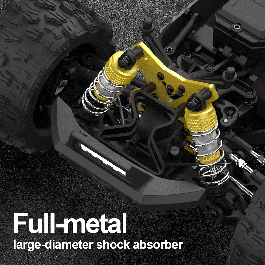 Coche RC JIUSI PT14R MT14R 1/14 | 4WD Sin Escobillas 80 km/h Todoterreno 4