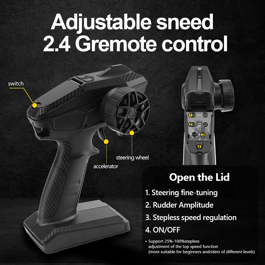 Coche RC JIUSI PT14R MT14R 1/14 | 4WD Sin Escobillas 80 km/h Todoterreno 5