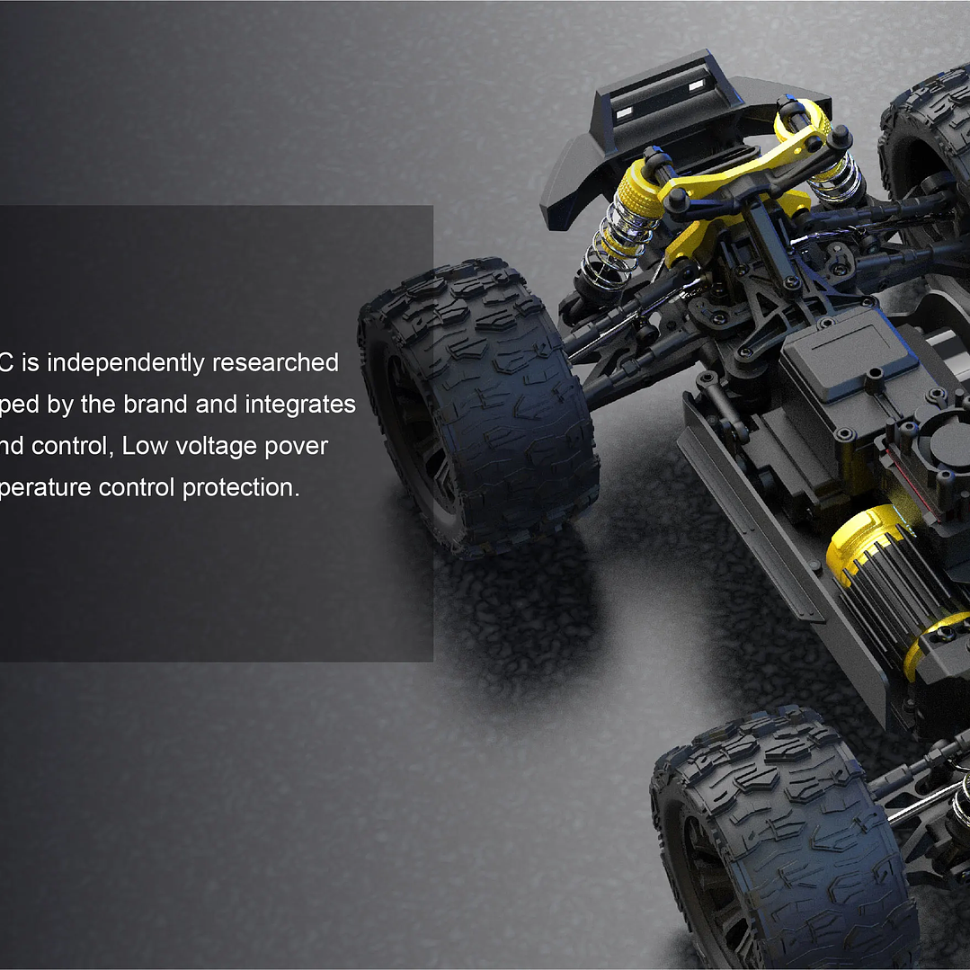 Coche RC JIUSI PT14R MT14R 1/14 | 4WD Sin Escobillas 80 km/h Todoterreno 19