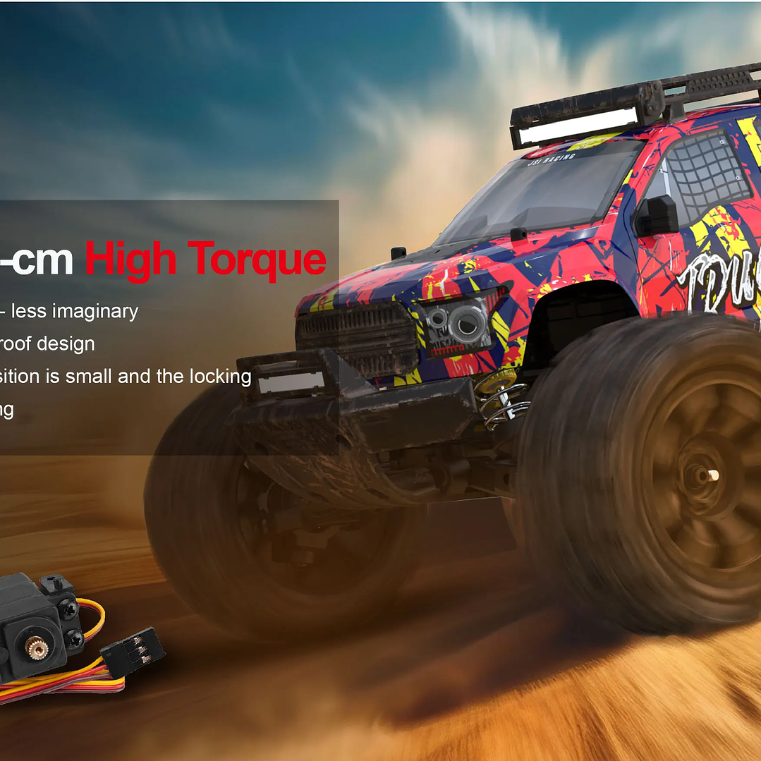 Coche RC JIUSI PT14R MT14R 1/14 | 4WD Sin Escobillas 80 km/h Todoterreno 21