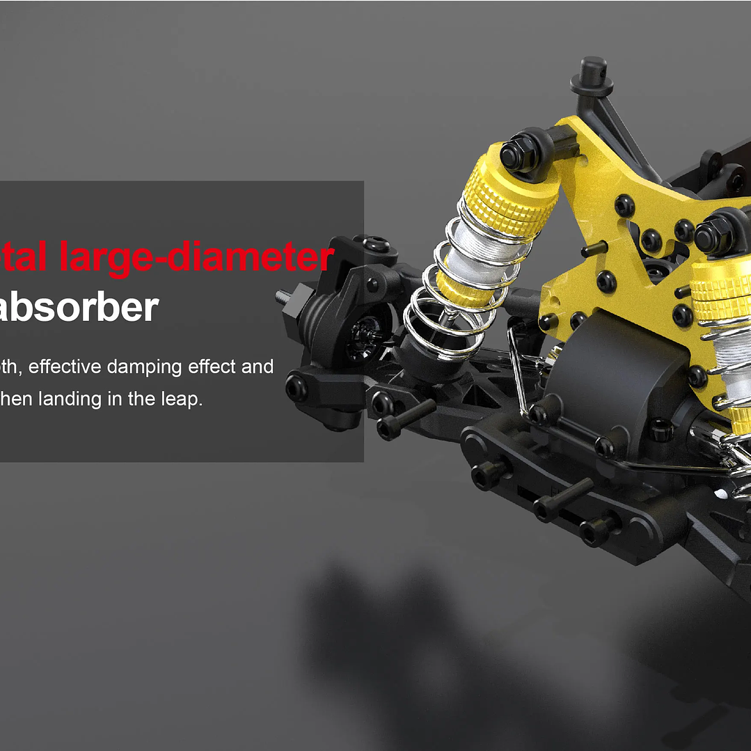 Coche RC JIUSI PT14R MT14R 1/14 | 4WD Sin Escobillas 80 km/h Todoterreno 23