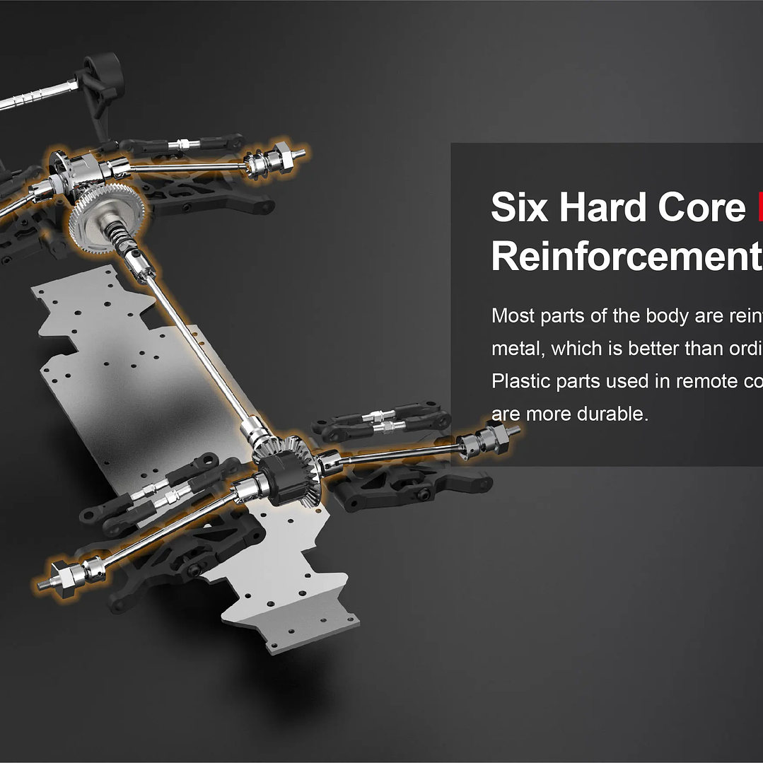 Coche RC JIUSI PT14R MT14R 1/14 | 4WD Sin Escobillas 80 km/h Todoterreno 27