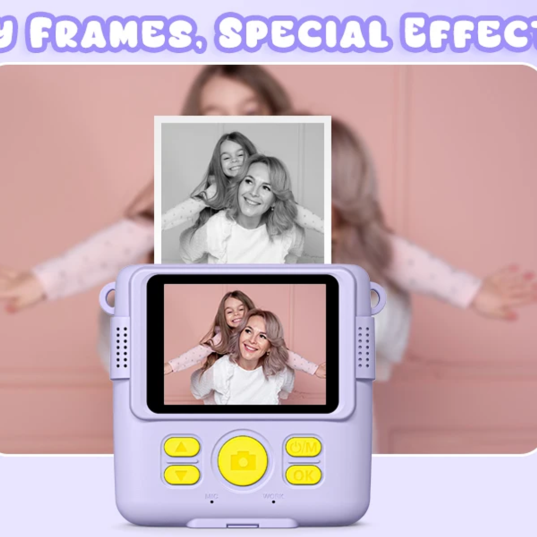 Cámara Digital Infantil 1080P con Impresión | 32GB, Regalo para Niños 3–12 Años 15