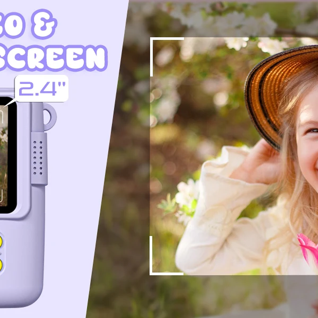 Cámara Digital Infantil 1080P con Impresión | 32GB, Regalo para Niños 3–12 Años 17