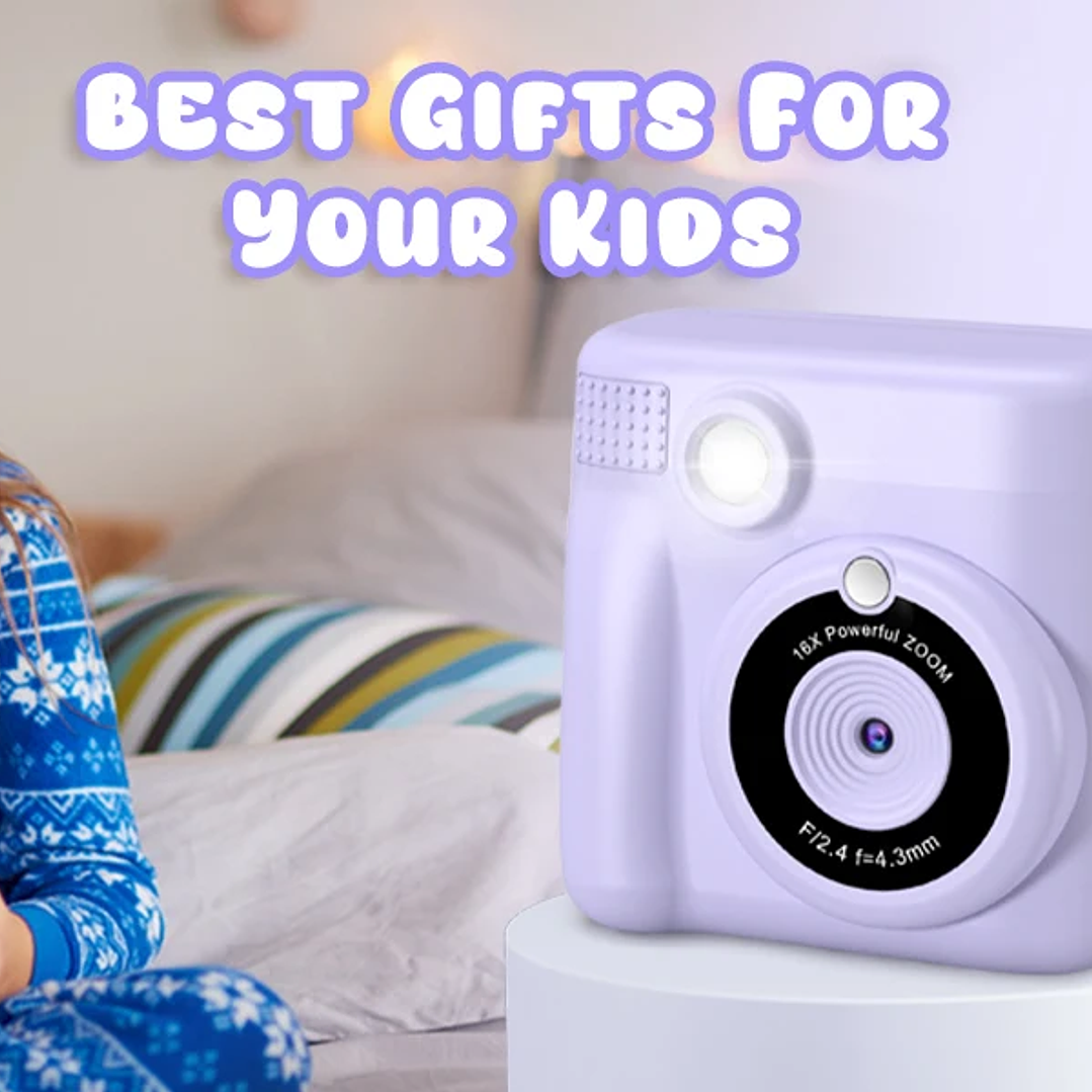 Cámara Digital Infantil 1080P con Impresión | 32GB, Regalo para Niños 3–12 Años 24