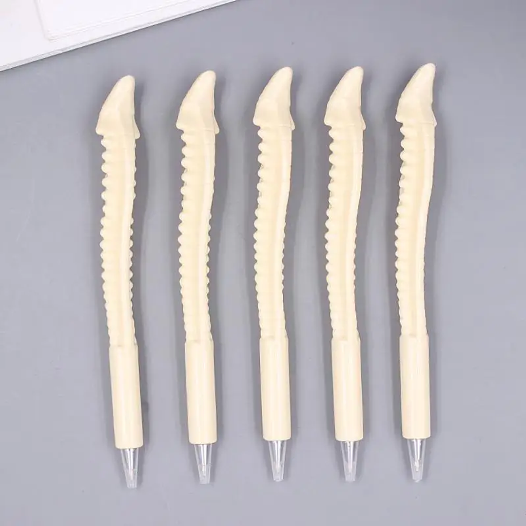 Bolígrafos en Forma de Hueso Jonvon Satone | Pack 50 Piezas Azul para Oficina y Escuela 11