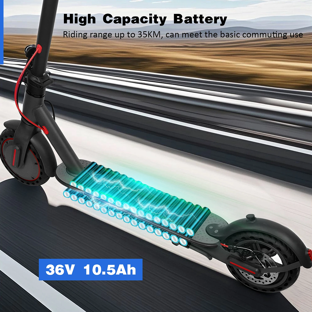 Scooter Eléctrico ATSANT M365 X1 | 36V 500W Plegable con App, 35KM de Autonomía 3