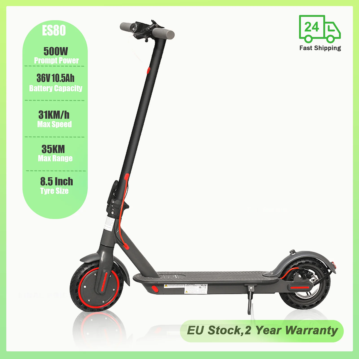 Scooter Eléctrico ATSANT M365 X1 | 36V 500W Plegable con App, 35KM de Autonomía 7