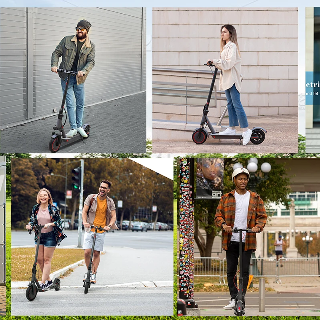 Scooter Eléctrico ATSANT M365 X1 | 36V 500W Plegable con App, 35KM de Autonomía 12