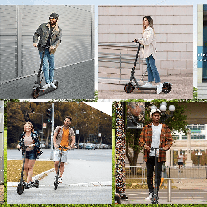 Scooter Eléctrico ATSANT M365 X1 | 36V 500W Plegable con App, 35KM de Autonomía 12