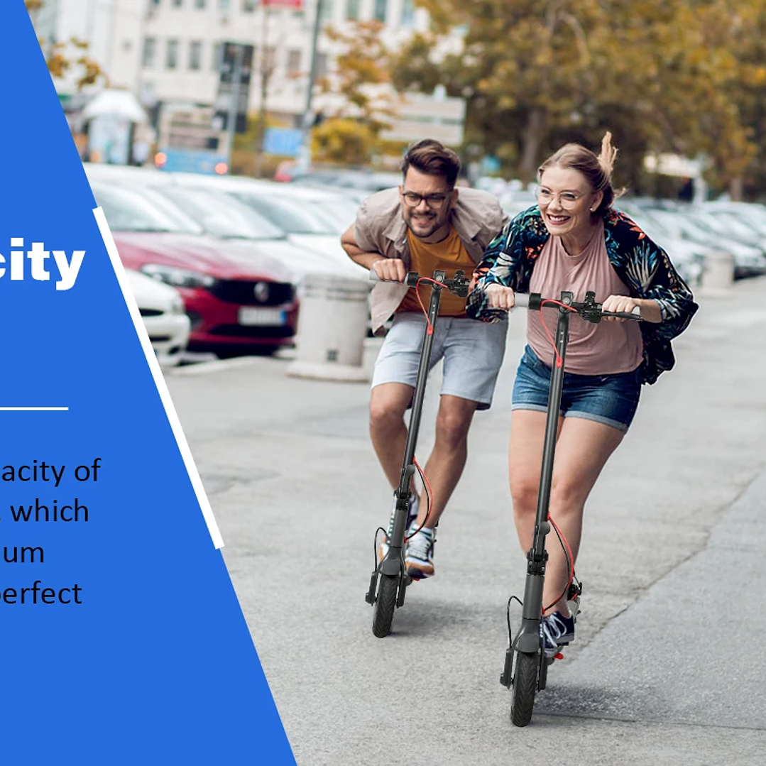 Scooter Eléctrico ATSANT M365 X1 | 36V 500W Plegable con App, 35KM de Autonomía 15