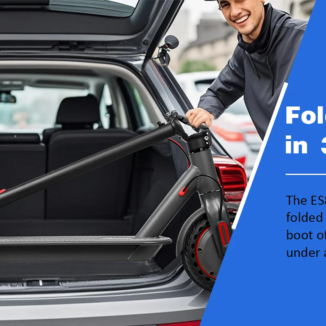 Scooter Eléctrico ATSANT M365 X1 | 36V 500W Plegable con App, 35KM de Autonomía 17