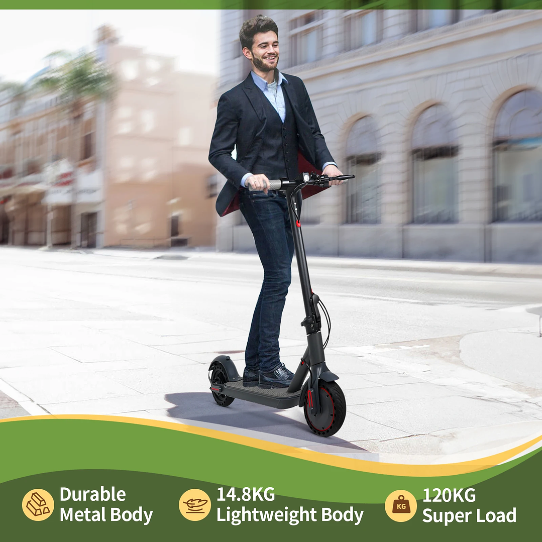 Scooter Eléctrico ATSANT M365 X1 | 36V 500W Plegable con App, 35KM de Autonomía 27