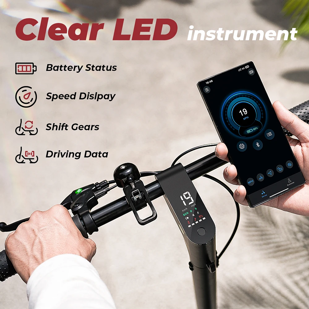 Patinete Eléctrico SwiftWind W5 | 350W, 36V, 30 km/h con App y Freno Doble 5