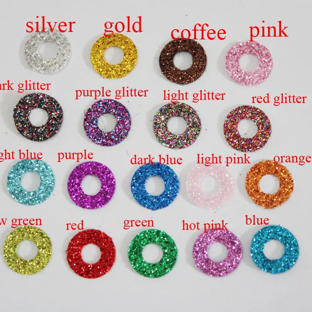 Ojos 3D Transparentes para Muñecos | Pack 20 Piezas Masckaszem con Tallo Largo 16