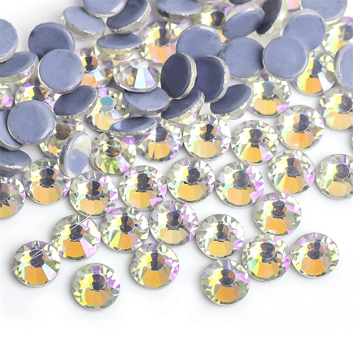 Cristales Hotfix AB ZhanwSP | 40 Colores, Todos los Tamaños, para Tela y Uñas 20