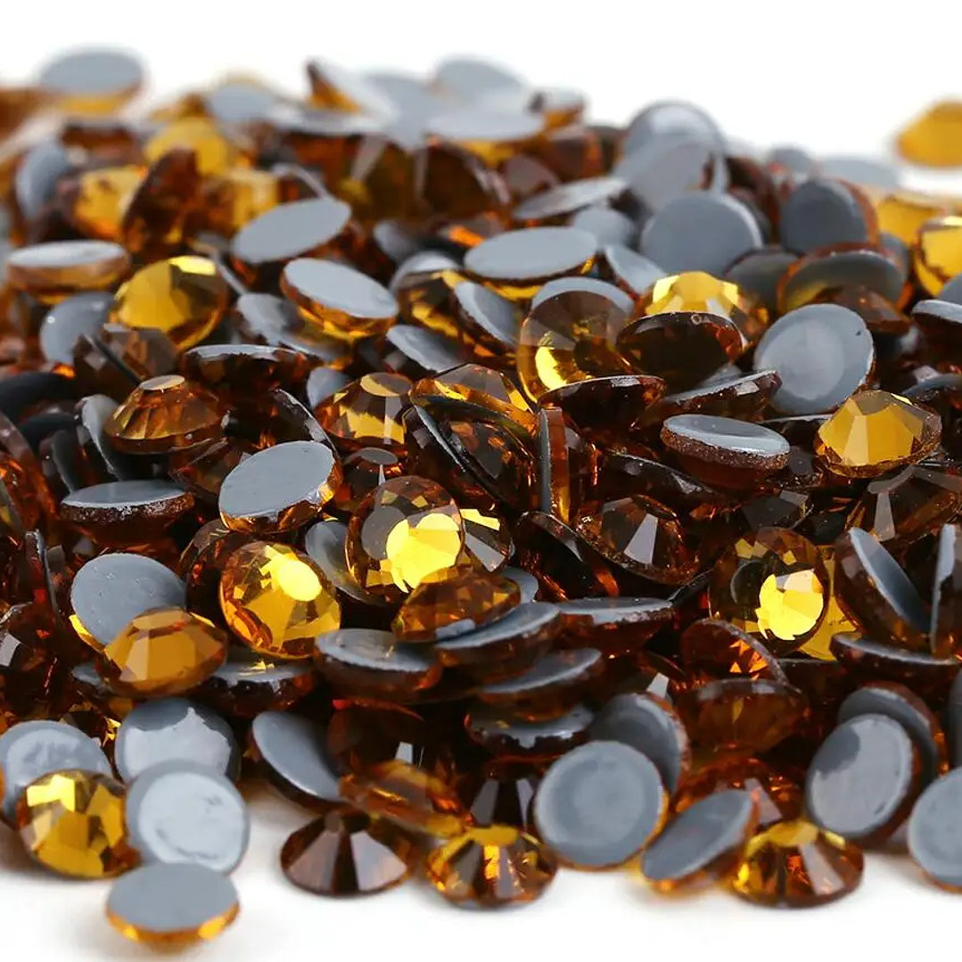 Cristales Hotfix AB ZhanwSP | 40 Colores, Todos los Tamaños, para Tela y Uñas 28