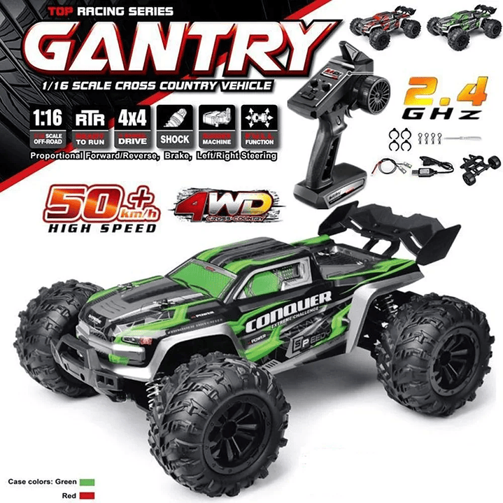 Coche RC WLtoys 1:16 4WD | 50 km/h, Todoterreno, Alta Velocidad, Control 2.4G 9