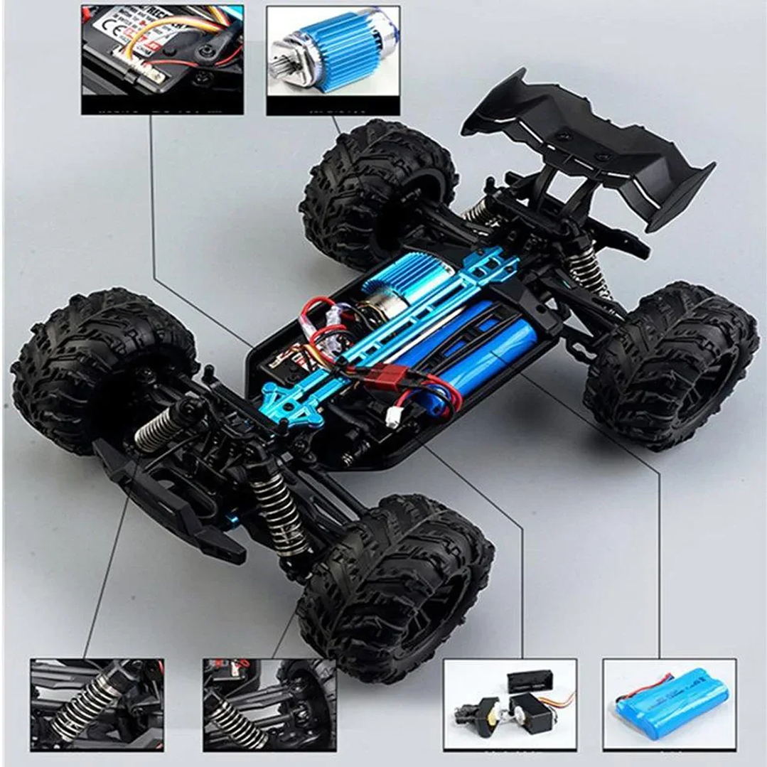 Coche RC WLtoys 1:16 4WD | 50 km/h, Todoterreno, Alta Velocidad, Control 2.4G 17
