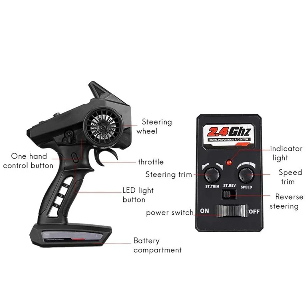 Coche RC WLtoys 1:16 4WD | 50 km/h, Todoterreno, Alta Velocidad, Control 2.4G 18