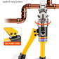 Herramienta Hidráulica APRIL GC-1632 | Prensado PEX, Cobre, Acero Inoxidable, Mandíbulas TH/U/V/M/VAU - Miniatura 2