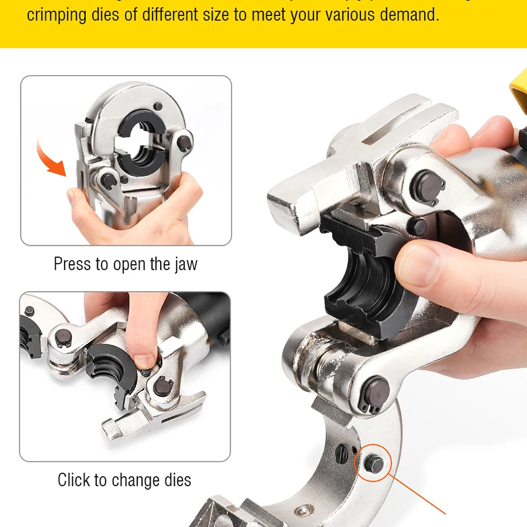 Herramienta Hidráulica APRIL GC-1632 | Prensado PEX, Cobre, Acero Inoxidable, Mandíbulas TH/U/V/M/VAU 3