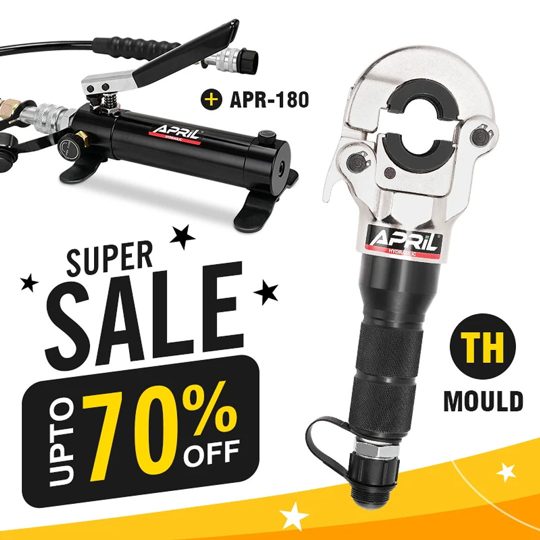 Herramienta Hidráulica APRIL GC-1632 | Prensado PEX, Cobre, Acero Inoxidable, Mandíbulas TH/U/V/M/VAU 17