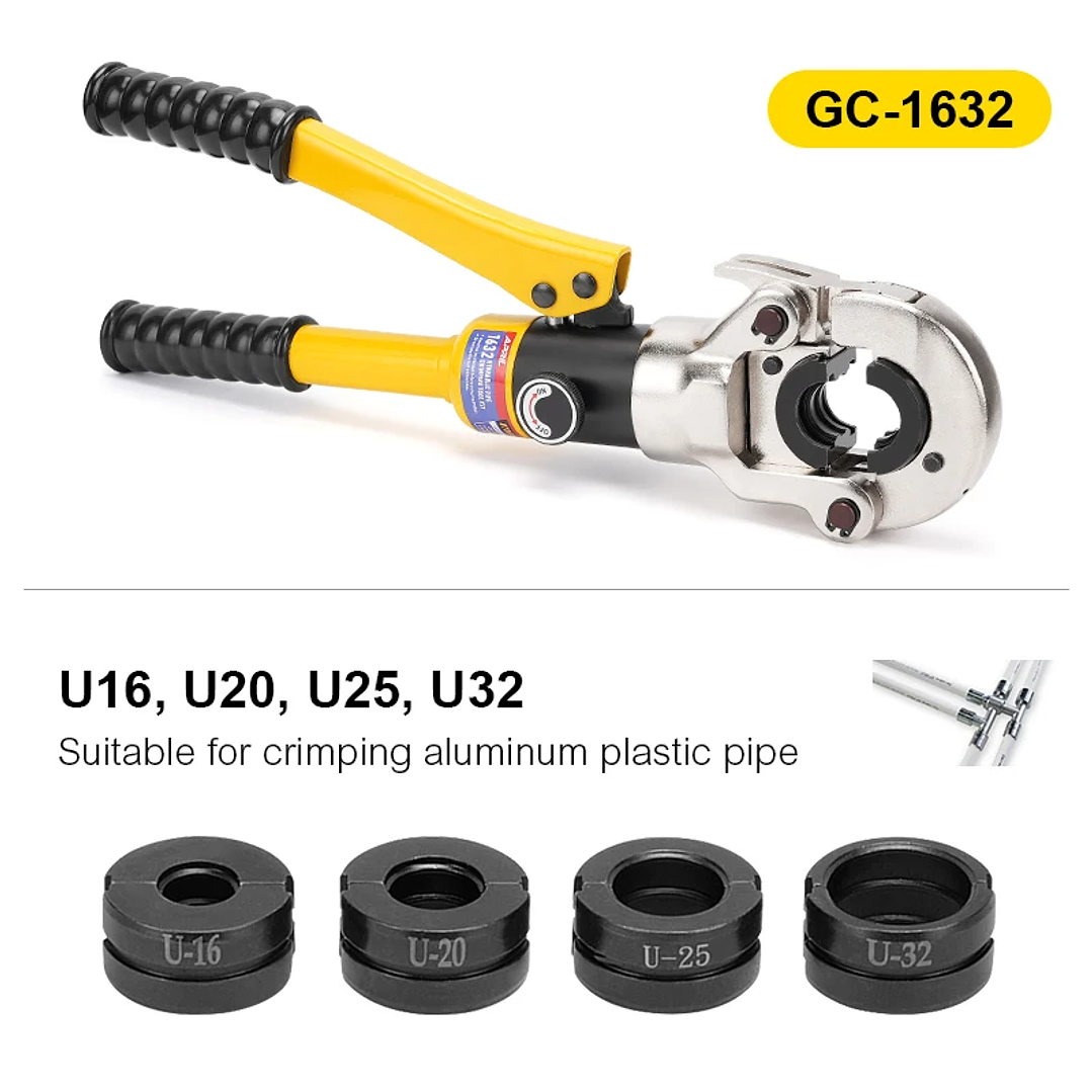 Herramienta Hidráulica APRIL GC-1632 | Prensado PEX, Cobre, Acero Inoxidable, Mandíbulas TH/U/V/M/VAU 23
