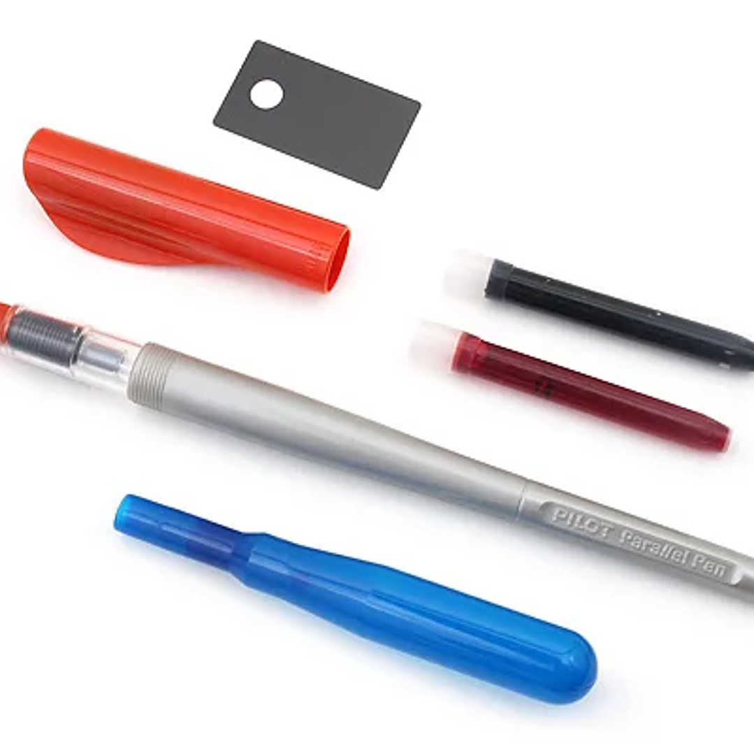 Pluma Paralela Pilot para Caligrafía | 4 Grosores, Tinta de Colores, Escritura Artística 3