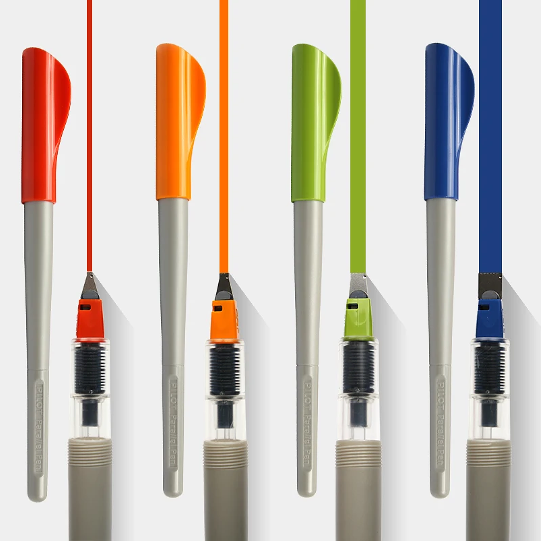 Pluma Paralela Pilot para Caligrafía | 4 Grosores, Tinta de Colores, Escritura Artística 29