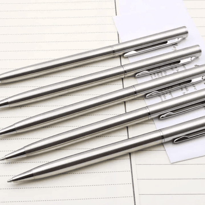 Bolígrafo Dorado Negro Mate 006 | Punta 0,7 mm, Escritura Elegante y Profesional 17