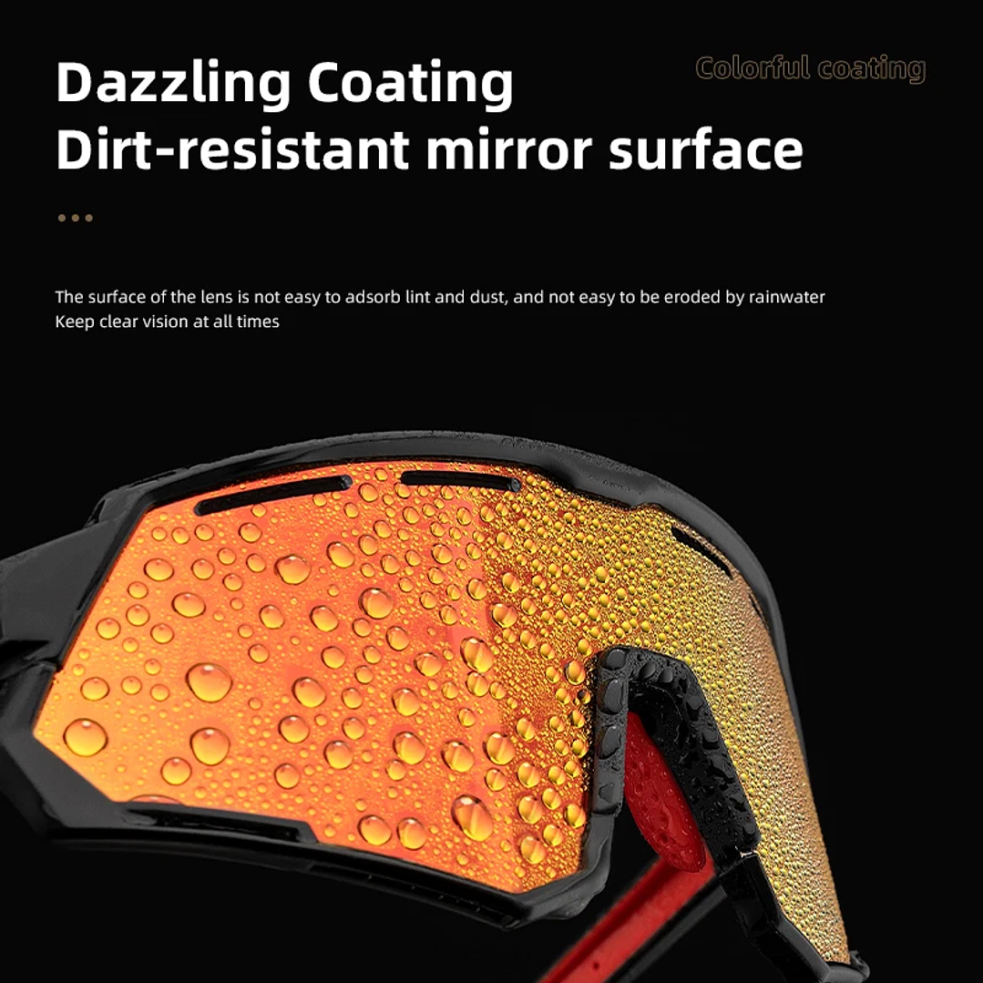 Gafas ROCKBROS Polarizadas Ciclismo | 5 Lentes Intercambiables, Protección UV400, Montura Ligera 4