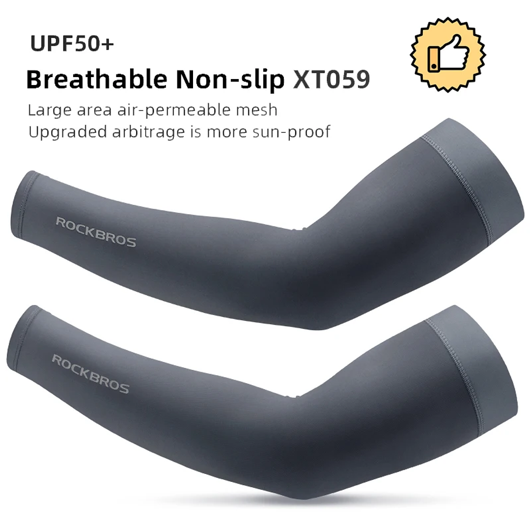 Mangas Deportivas ROCKBROS Ice Silk | Protección Solar UPF 50+, Transpirables, Unisex 11