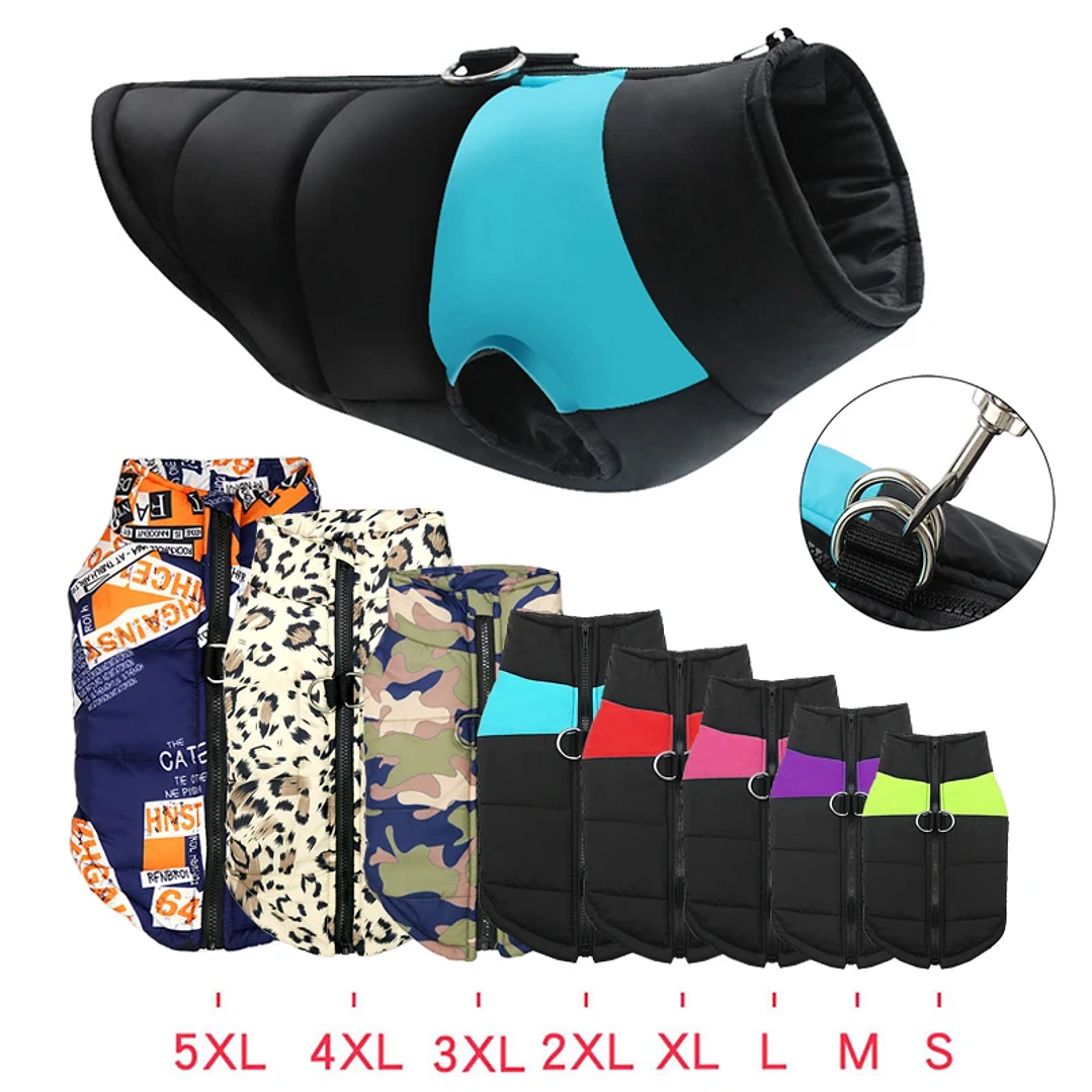 Chaleco Impermeable Acolchado para Perros | Abrigo de Invierno para Mascotas Pequeñas, Medianas y Grandes 1