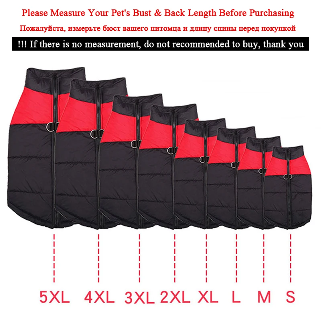 Chaleco Impermeable Acolchado para Perros | Abrigo de Invierno para Mascotas Pequeñas, Medianas y Grandes 5