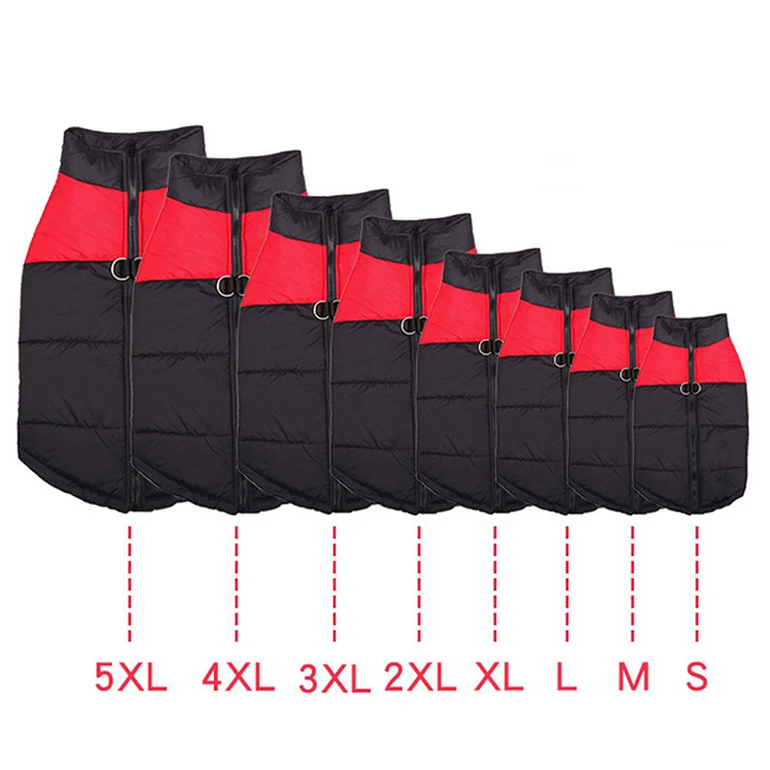 Chaleco Impermeable Acolchado para Perros | Abrigo de Invierno para Mascotas Pequeñas, Medianas y Grandes 22