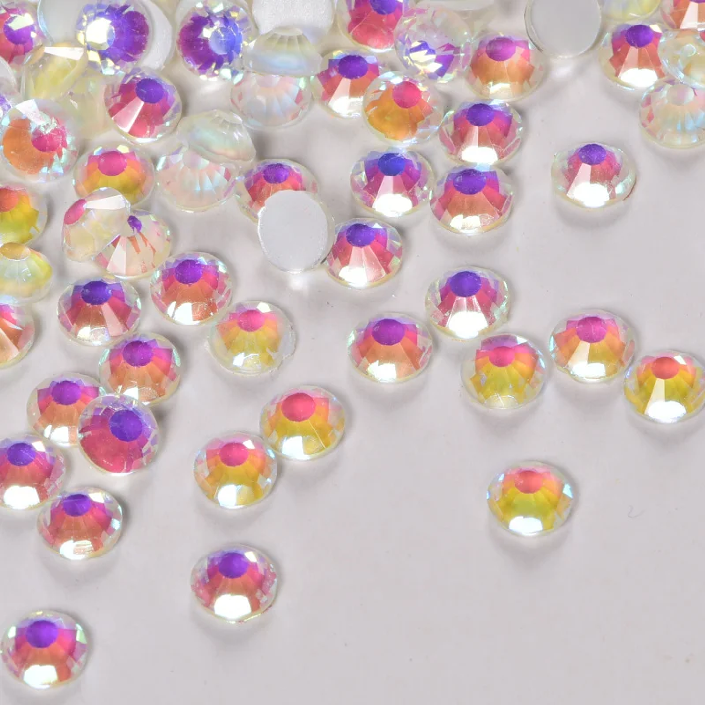 Diamantes de Imitación Cristal SS3-SS50 | Piedras Planas sin Calor para Decoración de Uñas y Moda 10