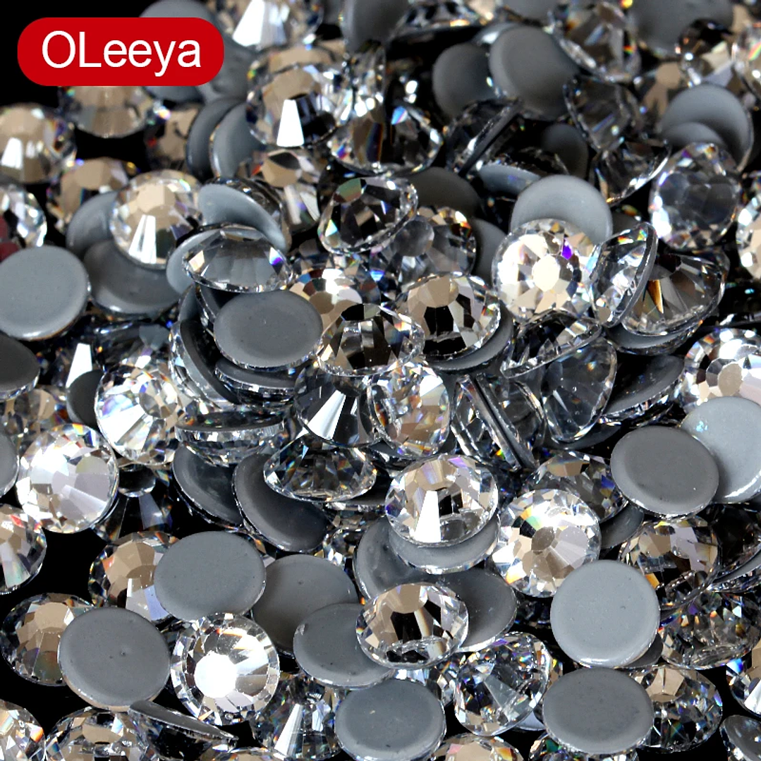 Diamantes de Imitación Cristal SS3-SS50 | Piedras Planas sin Calor para Decoración de Uñas y Moda 17