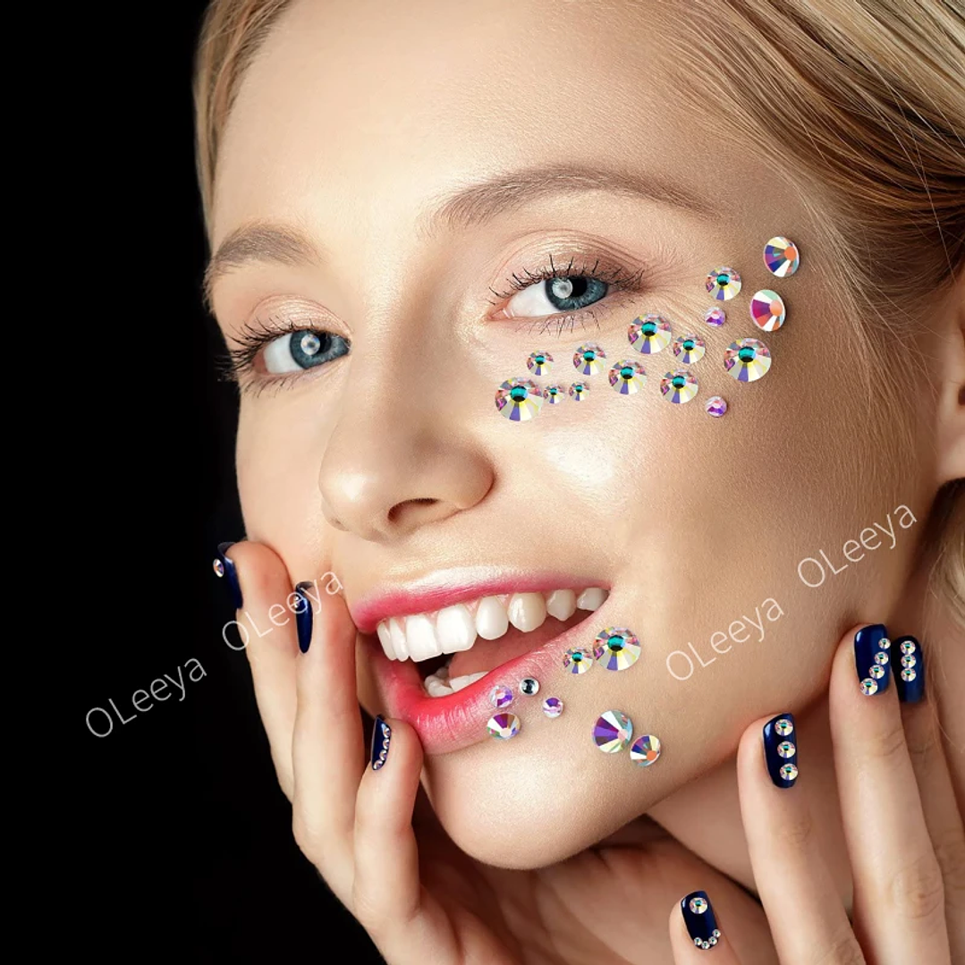 Diamantes de Imitación Cristal SS3-SS50 | Piedras Planas sin Calor para Decoración de Uñas y Moda 30