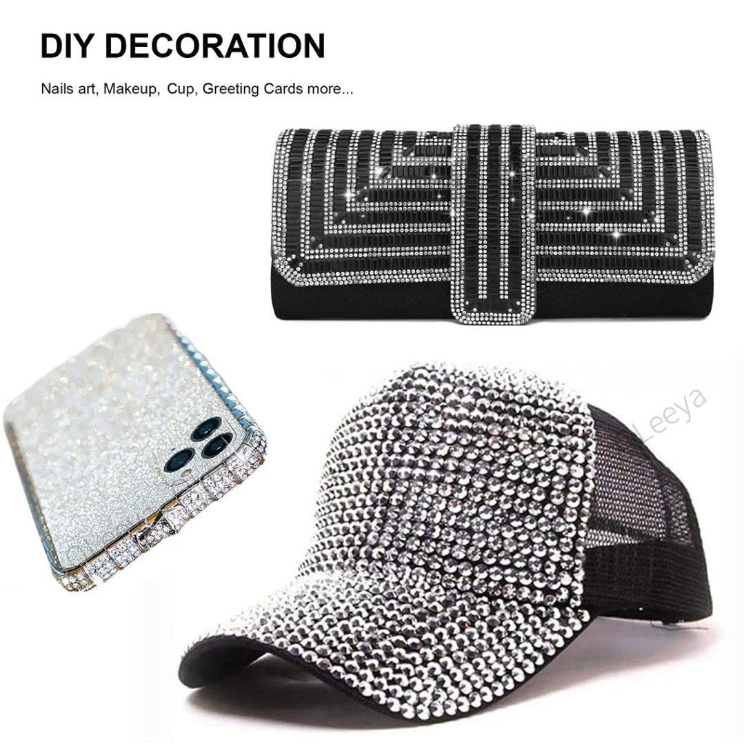 Diamantes de Imitación Cristal SS3-SS50 | Piedras Planas sin Calor para Decoración de Uñas y Moda 31