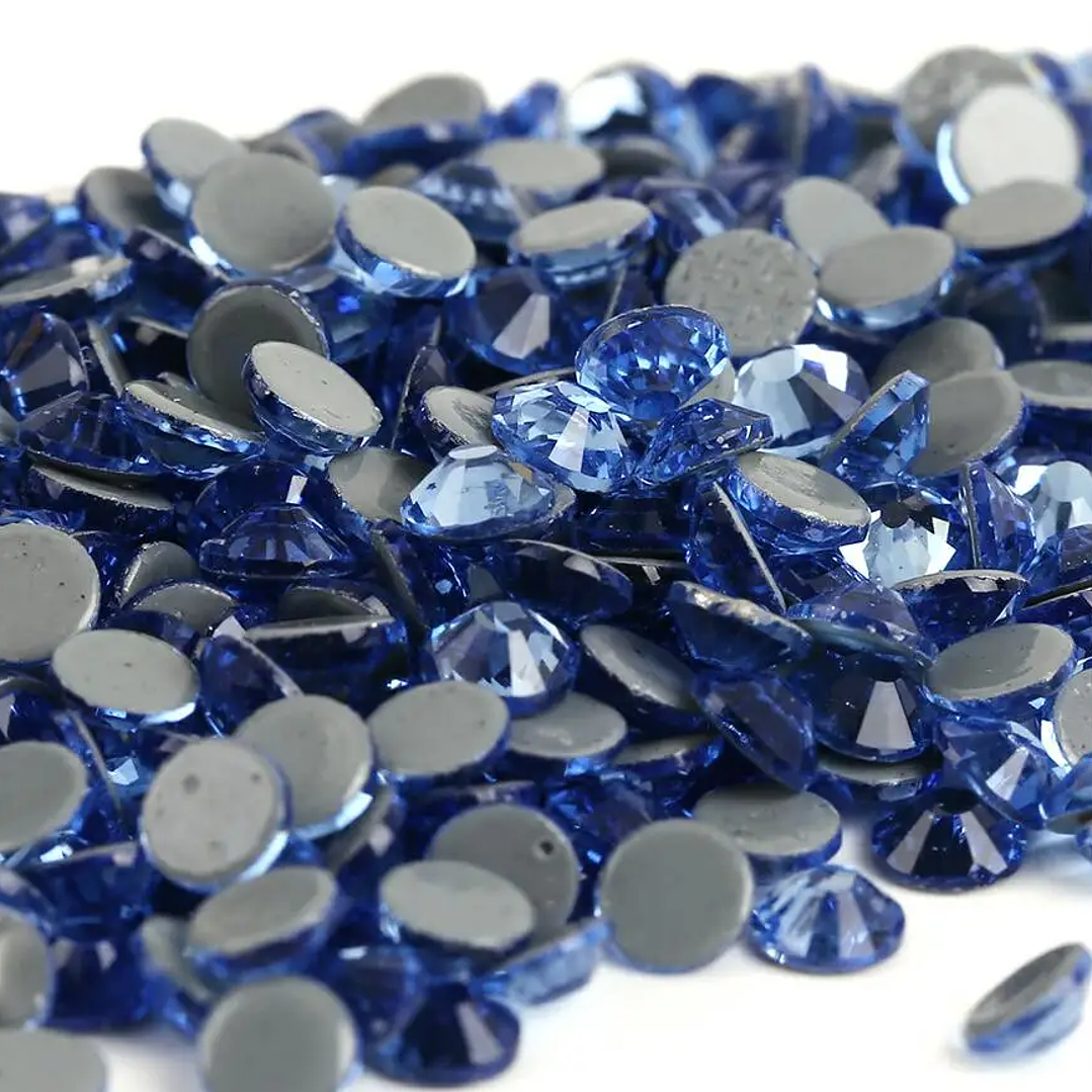 Strass Cristal AB Hotfix SS6-SS30 | 40 Colores, Diamantes de Imitación para Tela y Uñas
 12