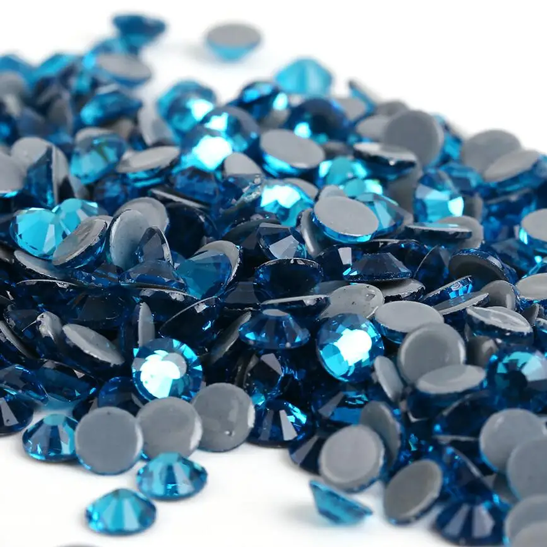 Strass Cristal AB Hotfix SS6-SS30 | 40 Colores, Diamantes de Imitación para Tela y Uñas
 30