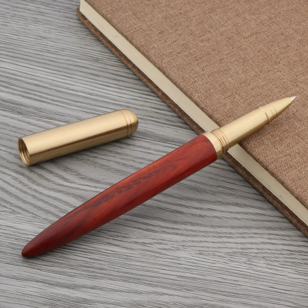 Bolígrafo RollerBall de Ébano y Latón | Punta 0,5 mm, Escritura Elegante y Precisa 8