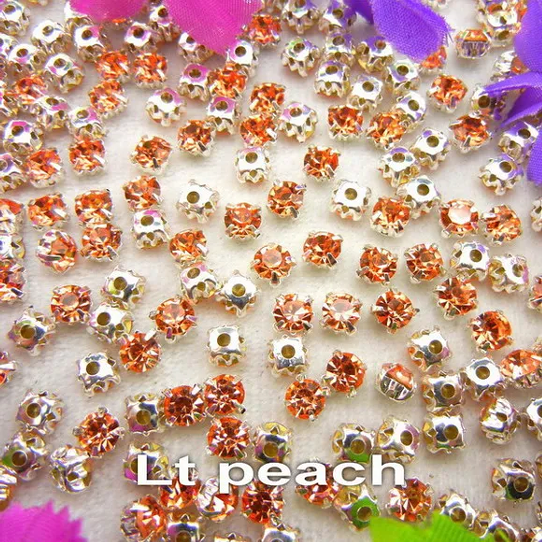 Diamantes de Imitación con Garra Plateada | Cristal Colorido para Coser en Ropa y Accesorios 6