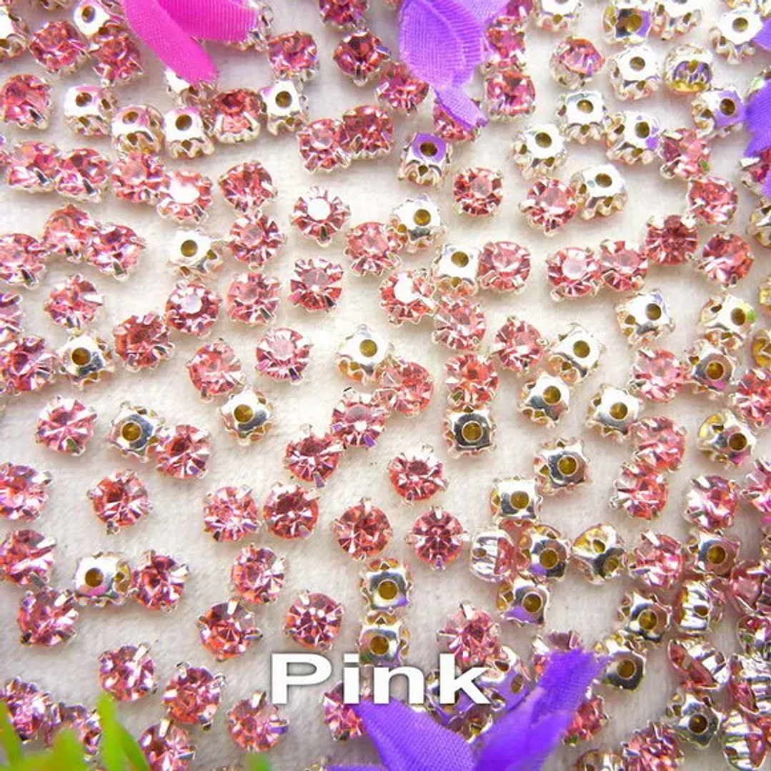Diamantes de Imitación con Garra Plateada | Cristal Colorido para Coser en Ropa y Accesorios 7