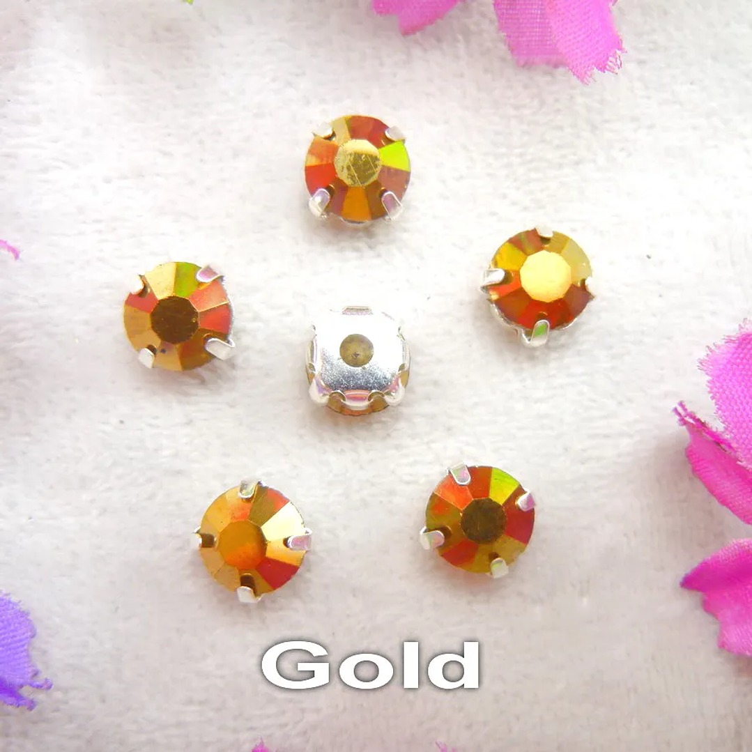 Diamantes de Imitación con Garra Plateada | Cristal Colorido para Coser en Ropa y Accesorios 8