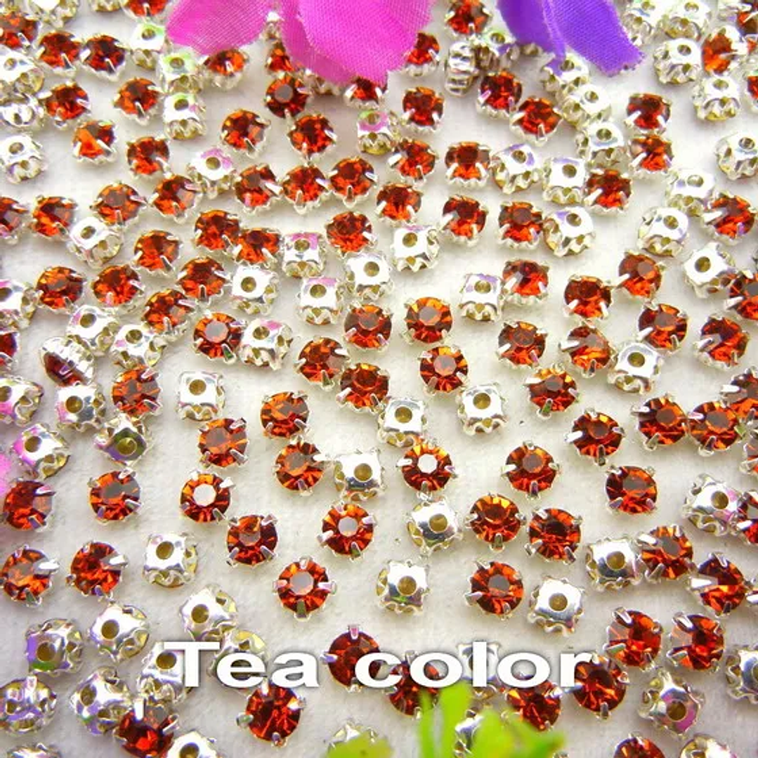 Diamantes de Imitación con Garra Plateada | Cristal Colorido para Coser en Ropa y Accesorios 20