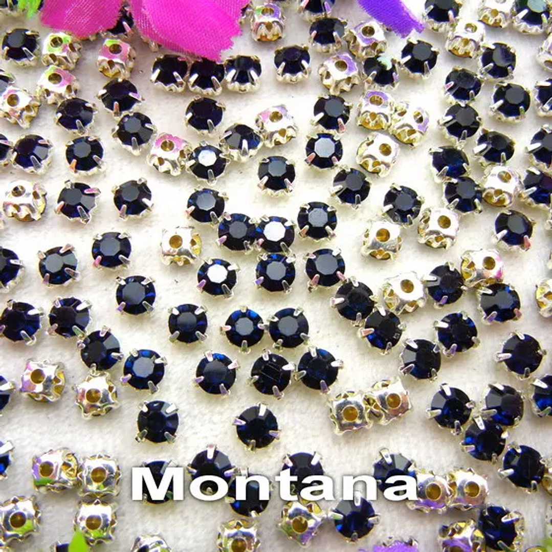 Diamantes de Imitación con Garra Plateada | Cristal Colorido para Coser en Ropa y Accesorios 27